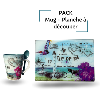 Pack Mug + Planche à découper Île de Ré