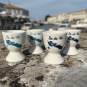 Isle de Ré map egg cup - Turquoise Blue