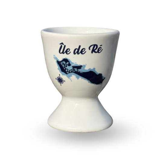 Coquetier carte Île de Ré - Bleu marine