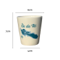 Île de Ré espresso cup map - Turquoise Blue