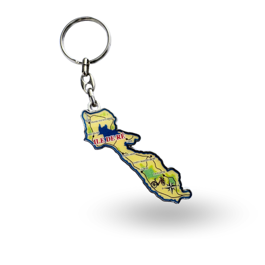 Keyring - map of Île de Ré