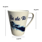 Île de Ré conic mug map - Turquoise Blue