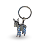 Île de Ré key ring - Donkey in vichy panties
