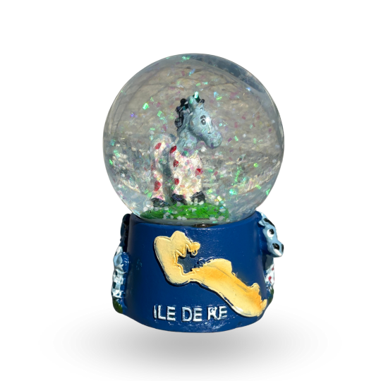 Île de Ré snow globe - Donkey in red panties