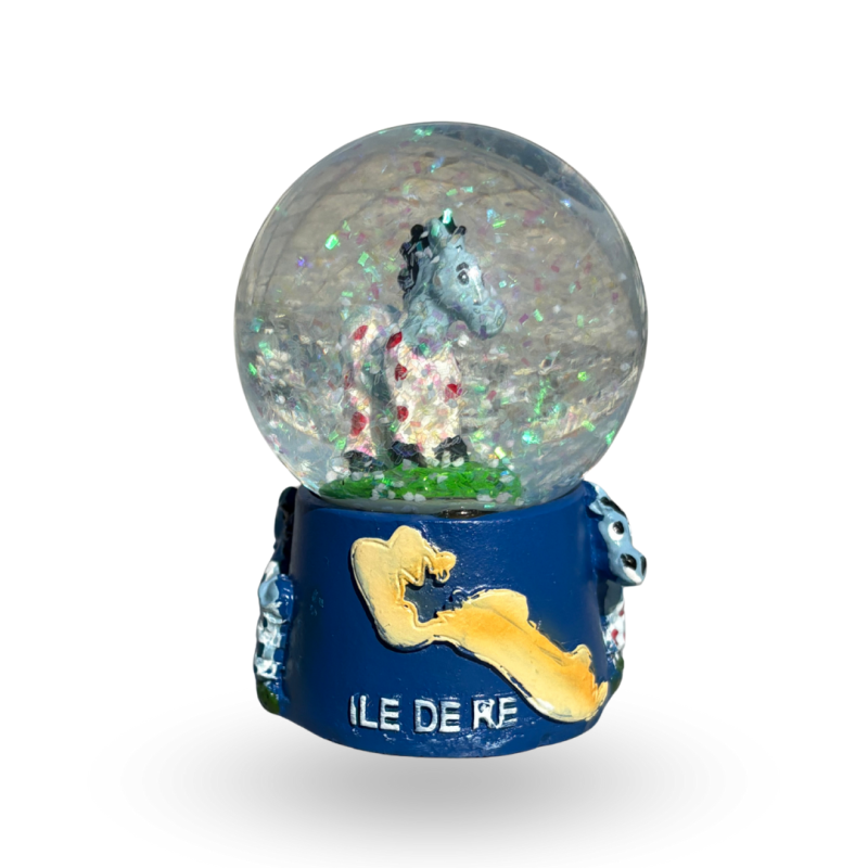 Île de Ré snow globe - Donkey in red panties
