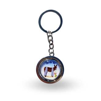 Porte clés Île de Ré - Rotatif en métal