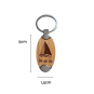 Île de Ré key ring - Wooden sailing boat