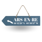 Wooden directional sign - Ars en Ré left arrow