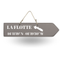 Wooden directional sign - La Flotte en Ré right arrow