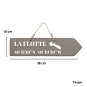 Wooden directional sign - La Flotte en Ré right arrow