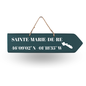 Pancarte en bois directionnelles - St Marie de Ré flèche droite