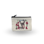 Petite pochette Île de Ré tête d'âne roses trémières ombre