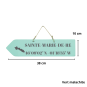 Pancarte en bois directionnelle - Sainte Marie de Ré flèche gauche