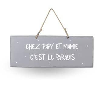 Decorative wooden sign - Grandpa and Grandma's place is paradise