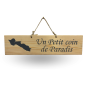 Decorative wooden sign - A little corner of paradise - Île de Ré wood