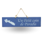 Pancarte en bois décorative - Un petit coin de paradis - Île de Ré lavande