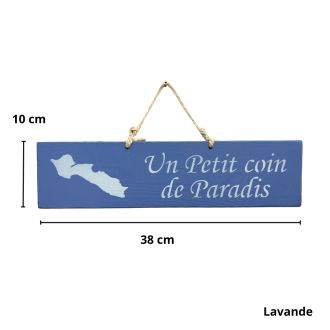 Decorative wooden sign - A little corner of paradise - Île de Ré lavender