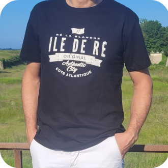 T-shirt original Île de Ré noir