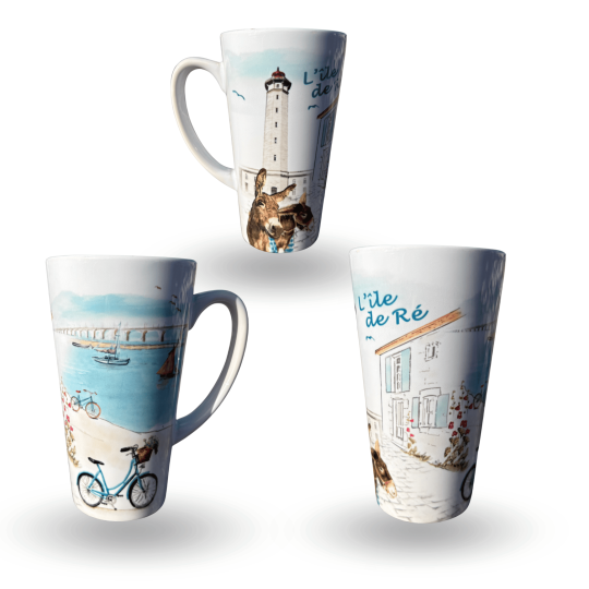 Île de Ré latte mug  - Watercolour landscapes
