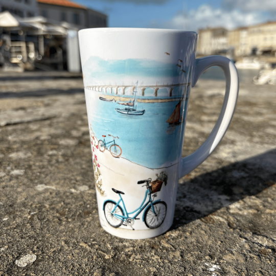 Île de Ré latte mug  - Watercolour landscapes