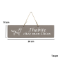 Pancarte en bois - J'habite chez Mon Chien taupe