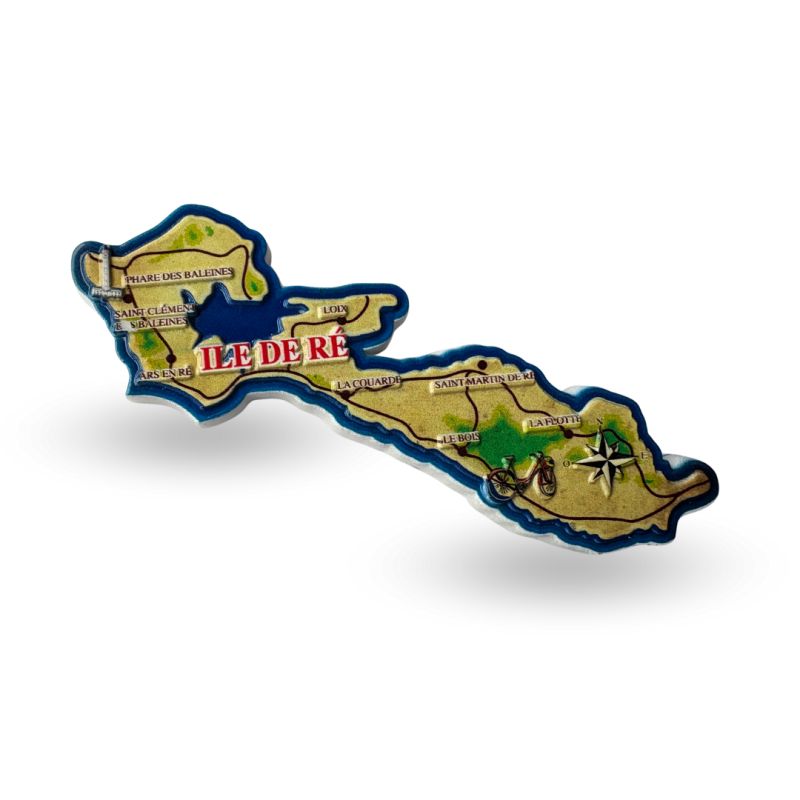 Magnet - Carte de l'Île de Ré