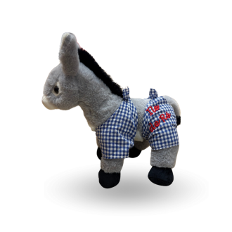 Blue trouser donkey soft toy from Île de Ré - Children's soft toy