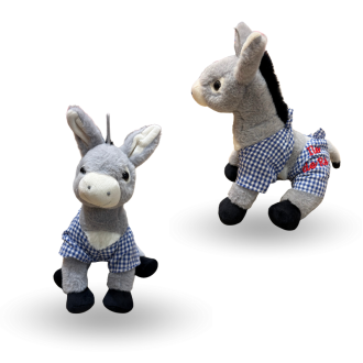 Blue trouser donkey soft toy from Île de Ré - Children's soft toy