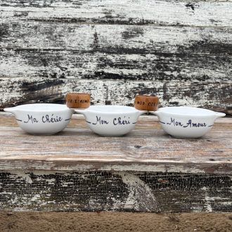 Personalised wooden napkin ring with first name - Pyrography Made in France