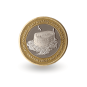 Fort Boyard gold collector's coin - The tiger of the fort