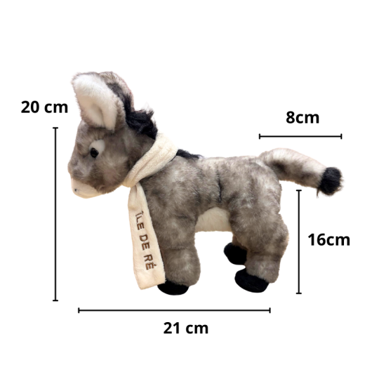 Île de Ré plush - grey donkey