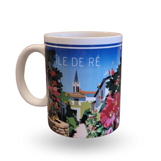 Île de ré mug - hollyhock bell tower