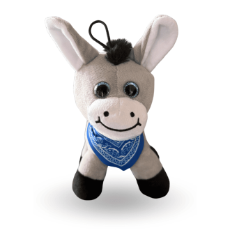 Grey donkey soft toy from Île de Ré - A tender and authentic companion