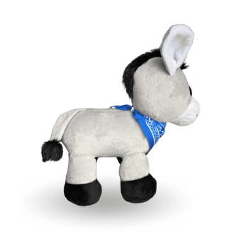 Grey donkey soft toy from Île de Ré - A tender and authentic companion