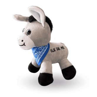 Grey donkey soft toy from Île de Ré - A tender and authentic companion