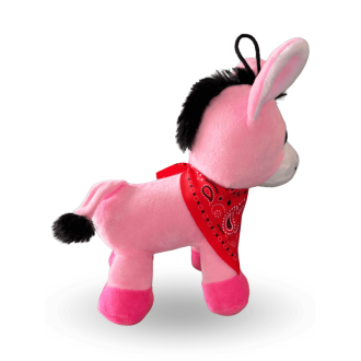 Pink donkey soft toy from Île de Ré