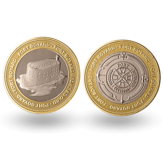 Pièce de collection - Le Fort Boyard - Tête du tigre - La rose des vents