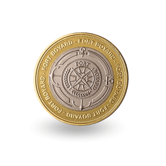 Pièce de collection - Le Fort Boyard - Tête du tigre - La rose des vents