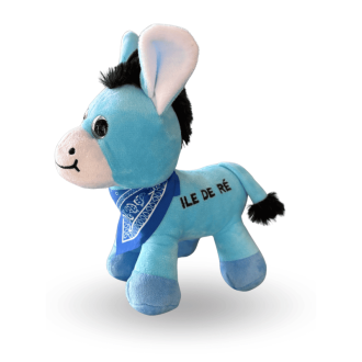 Blue donkey soft toy from Île de Ré