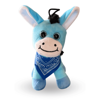 Blue donkey soft toy from Île de Ré