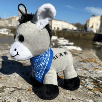 Grey donkey soft toy from Île de Ré - A tender and authentic companion