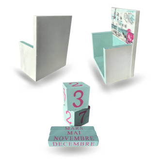 Perpetual wooden calendar from Île de Ré