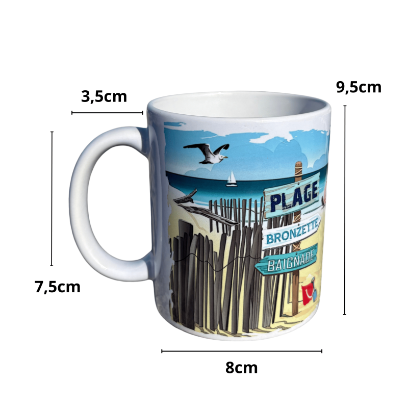 Mug Île de Ré - Balade à la Plage