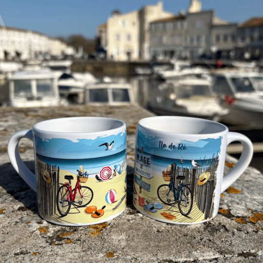Tasse expresso Île de Ré - Balade à la Plage