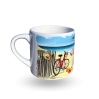 Mug expresso Balade à la plage - Souvenir de Île de Ré
