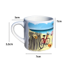 Mug expresso Balade à la plage - Souvenir de Île de Ré