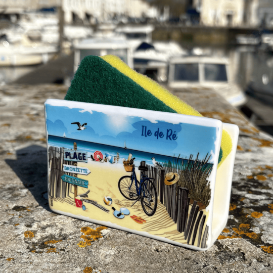 Porté éponge plage de l'Île de Ré