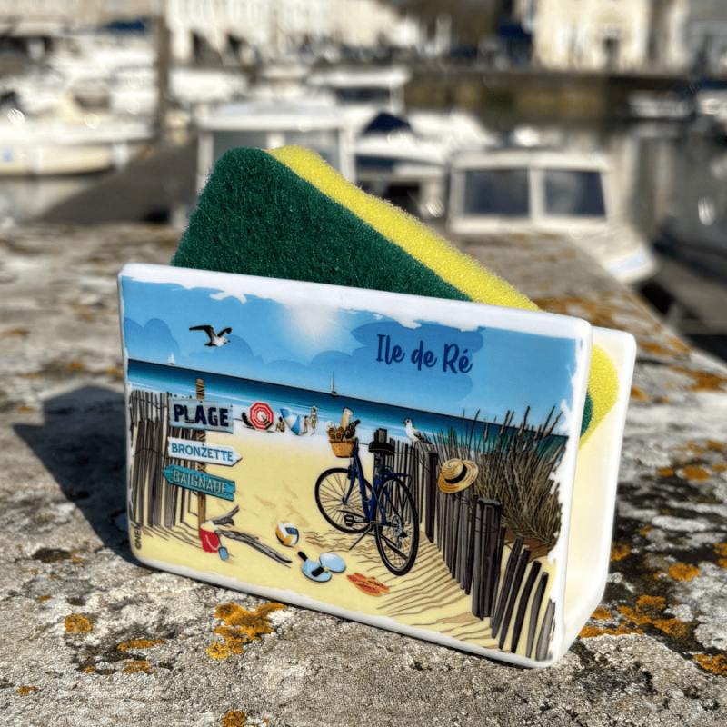 Porté éponge plage de l'Île de Ré