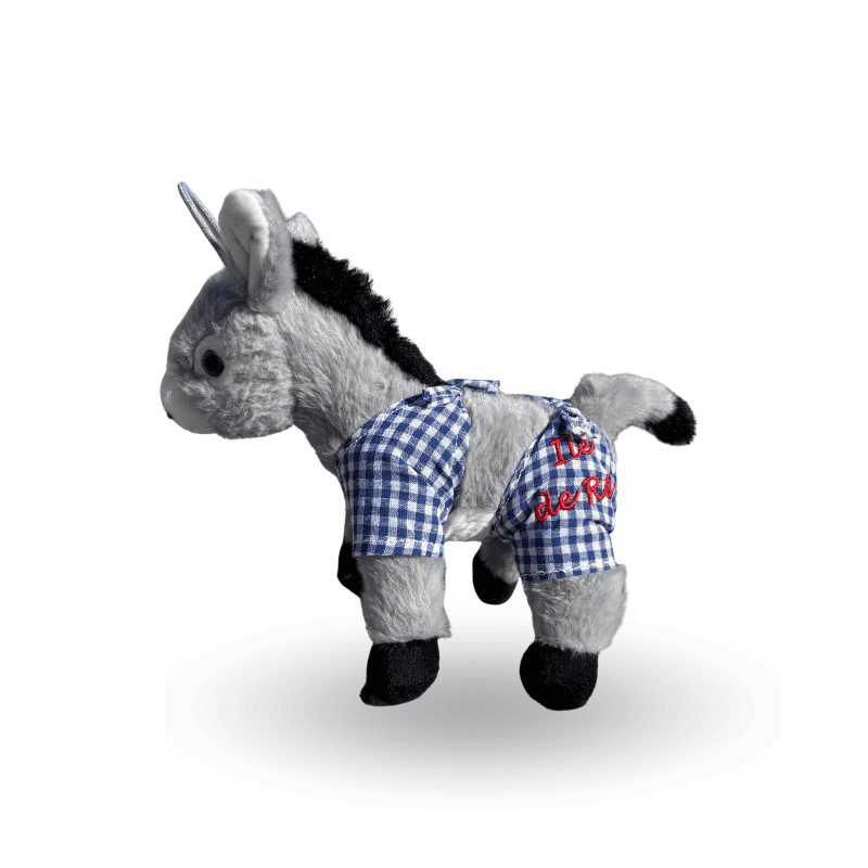 Peluche âne en culotte bleu de l'Île de Ré - Petit modèle