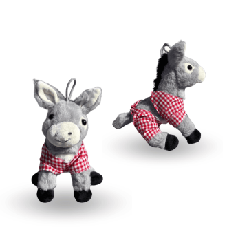 Peluche âne en culotte rouge de l'Île de Ré - Petit modèle